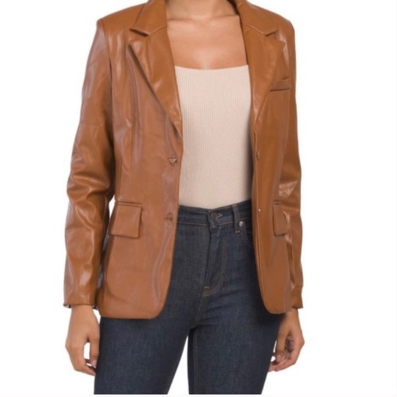 Love Tree Jackets & Blazers - Love Tree Faux Leather Blazer